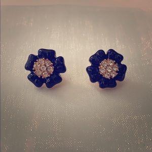 Kate Spade Blue Flower Stud Earrings